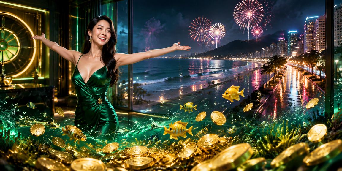 Khung cảnh bãi biển Vũng Tàu bên casino sang trọng